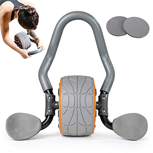 O·Lankeji Ab Roller Wheel Mit Ellbogenstütze, 4d Ab Roller, Ab Workout Equipment Für Bauch- Und Kernkrafttraining Mit Knieschoner Für Home Gym Workout