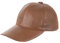 Zessano Echtleder Baseballkappe für Herren und Damen - 100% Schafsleder Unisex Baseball Cap - Verstellbar, Einfarbig, Einheitsgröße, Sonnenmütze (Cognac)