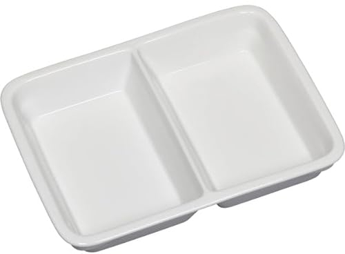 Sick Hermann Werksvertretungen e.U. Juego de 2 platos cuadrados de porcelana blanca de 36 mm de altura y 232 mm de largo