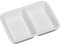 Sick Hermann Werksvertretungen e.U. Lot de 2 assiettes carrées en porcelaine blanche hauteur 36 mm longueur 232 mm