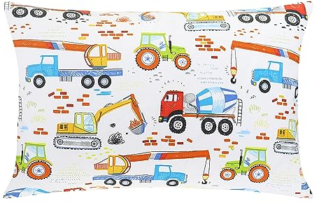 Babybett Kissen mit Kissenbezug - 40x60 cm Mikrofaser Füllung Super Soft;Bequeme Babykissen für Kinderbett Bett,Perfekt für Reisen, Kleinkind Kinderbett, Bett Set