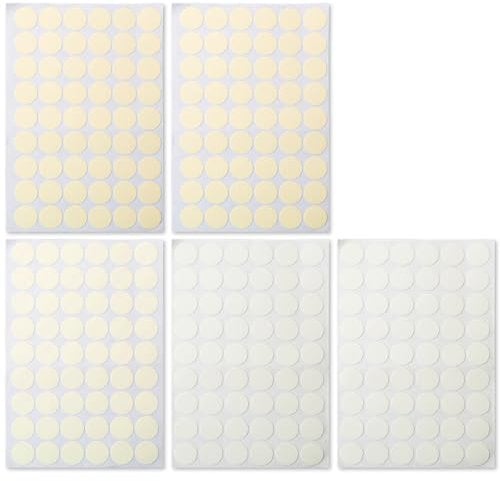 Screw Hole Stickers - Self-Adhesive Cover Caps with Wood Texture, Ugly Screw Hole Cover Stickers, Screw Caps Cover for Wood Wardrobe, Furniture Cabinet - Pack of 270, Light Wood, 21mm/0.83