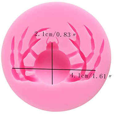 BESTonZON 2pcs Spider Shape Silicone Molds Halloween Fondant Halloween Resin Molds Silicone Baking Ice Cube Tray Cupcake Modeling Cake Mold