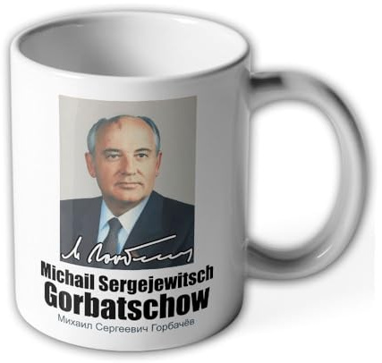 Tasse Michail Gorbatschow Michael Gorbi Gedenken Becher Unterschrift#40439