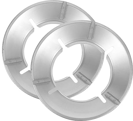 CIYODO 2pcs Windproof Gas Stove Wok Rings Cast Iron Stove Rack Universal Non-Slip Wok Holder for Home Kitchen Cooking