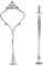 Yctze 3 Tier Cake Stand Fittings Hardware, Multi Level Cupcake Tray with Handle, Fruit Plate Center Spindle, Gold Metal Tiered Display Holder for Christmas, Mini Desserts, Food