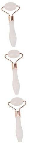 FRCOLOR Lot de 3 masseurs de soins de la peau Outils du visage pour les soins de la peau Rouleau de jade vibrant pour les soins de la peau Appareil de massage du visage Anti-âge Outils de soins de la