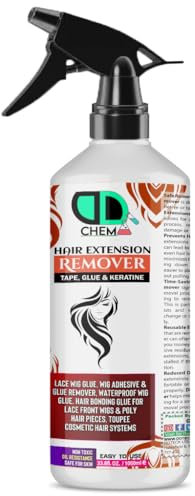 Bond & Tape Remover Super Solvent, Hair Extensions Easy to Use Citrus Oil Enriched Adhesive Tape Wig Glue Dissolvent Gentle on skin best multipurpose (1000ml Spray)