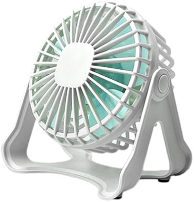 Kbnuetyg Desk Fan - Small Table Fan, Portable Usb Fan | Usb Charging Personal Desktop Fan 3 Speeds Adjustable, Ultra Quiet Large Air Volume Small Fan for Home Workplace School, 11.3x7.6x13cm