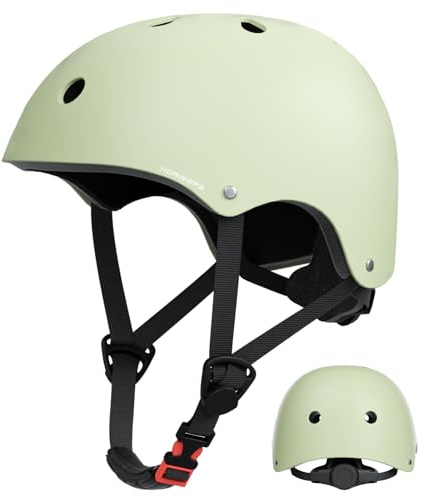 KORIMEFA Kinder Helm Fahrradhelm Skaterhelm für 46-58cm | Für Kleinkind Jungen und Mädchen, Mehrsport: Inliner, Fahrrad, Skateboard, Atmungsaktiv, Leicht & Sicher