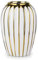 Oairse Modern Vase for Flowers 21cm Gold White Ceramic Flower Vase For Decorative Wedding Party Home Vases Décor Table Centerpieces Mantel Shelf Office Living Room Bedroom Decoration