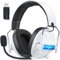 Fachixy「2025 New」FC400 2.4G Wireless Gaming Headset with Microphone for PC, PS5, PS4 - Bluetooth Gaming Headphones for Switch, Laptop, Mobile, Mac - Fast Charge 50Hr Battery & Cool RGB Lights
