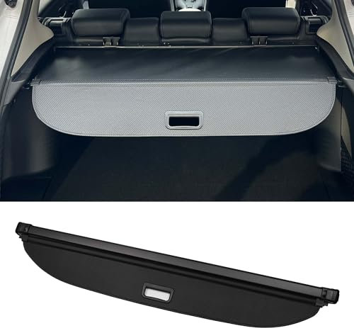 Motoforti Cache-Bagages Rétractable Pour Coffre De Voiture Pour Mercedes Benz Glk350 2010-2015 Étagère De Coffre Arrière Pare-Soleil De Sécurité Pour Bagages, Toile, Fibre De Carbone Noire