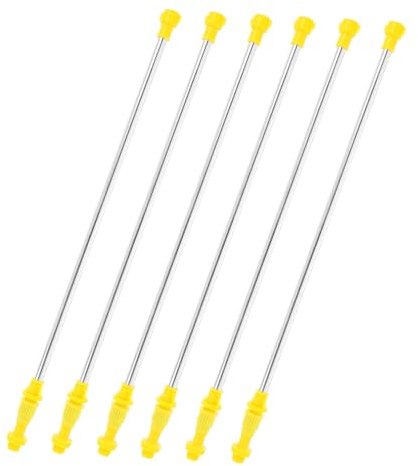 PAMINGONO 6 Piezas De Varilla Extensible De Acero Inoxidable Para Pulverizador Agrícola Agarre Cómodo Para Uso En Jardines Y Granjas