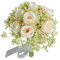 MODUDY Künstliche Schleierkraut-Blumensträuße, Künstliche Schleierkraut-Rosenblumen für die Hochzeit, Brautstrauß, Schleierkraut-Braut mit Blumen (Champagnerrose)