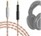 GEEKRIA Apollo versilbertes Upgrade-Audiokabel 4,4 mm auf 2,5 mm, kompatibel mit Sennheiser HD 620S, HD 599, HD 598, HD 560S, HD 400PRO, HD 579, HD 569 Kopfhörern, Ersatzkabel (4 Fuß/1,2 m)