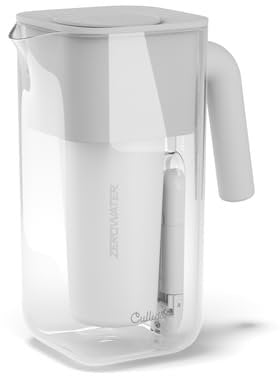 Culligan with ZeroWater Technology 1.7-L Water Filter Jug – Includes 5-Stage Advanced Water Filter, IAPMO Certified to Reduce Lead, Total PFAS (Forever Chemicals), Mercury, Fluoride, and Chlorine
