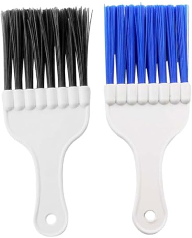Brosse Fine pour Radiateur en Plastique 2pcs pour Nettoyage | Brosse de Nettoyage des Ailerons, Pinceau Radiateur, Outil de Redressement des Ailerons, Ambiance Estivale