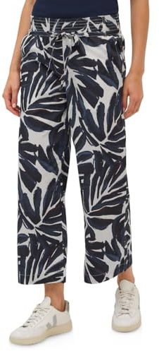 Cecil Gemusterte Wide Leg Hose