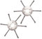 AGSYFFD Lot de 2 Steel wire Grass Trimmer Head, 200mmTete Debroussailleuse Universelle, Compatible Tondeuse à Essence Remplacement Tete Brosse Debroussailleuse