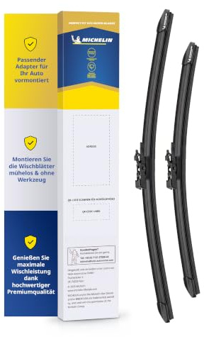 MICHELIN Perfect Fit 253 Scheibenwischer Set 650/500mm | Kompatibel mit: Jaguar XF ab 2008 bis 2017, Jaguar XJ ab 2009 bis 2019