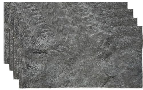 Deconil EPS 3D Wandpaneel Steinoptik – 50x120 cm – Leicht, DIY Montage, Wärme- & Schalldämmung – Innen Wandverkleidung für Wohnzimmer, Schlafzimmer & Gewerbe (PNL-212, 4 Stück)