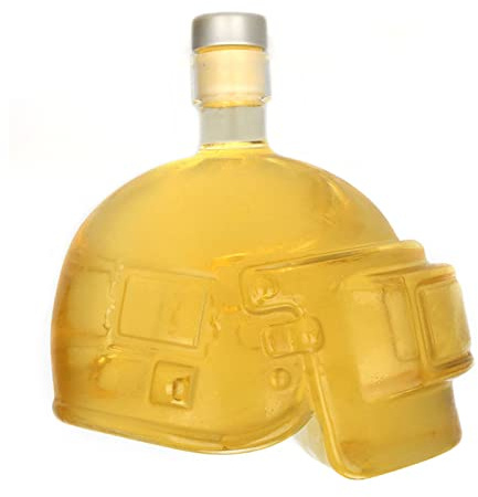 OIFAODAO, Carafe à whisky en forme de casque, carafe verre cristal, distributeur d'alcool créatif et personnalisé, bouteille vin unique for homme, petit ami, papa, mari ，Carafe