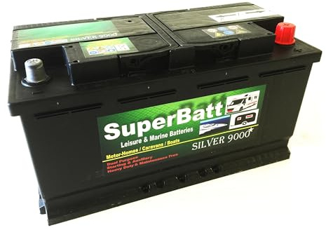 SuperBatt Deep Cycle Leisure Battery 12V 130AH (100AH 110AH 120AH) SB HL500 - Caravan Motorhome Campervan Motor Mover Marine Boat
