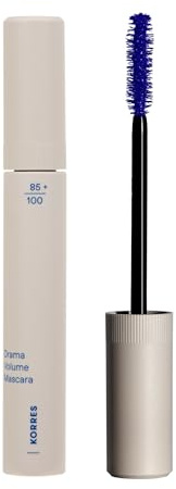 KORRES Drama Volume Mascara Blue 03, pflegende Mascara mit Vulkan-Mineralien, Vitamin- & Peptidkomplex, volumengebend, silikon- & parabenfrei, blau, 13 ml