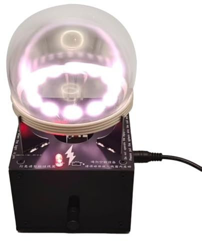 ModiTechX Plasma-Energiekugel, Neon-Gas-Display-Lampenring, Plasma-Kugel (130 Mm)