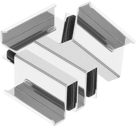 VILLCASE Glastür Griff Vielseitige Kompatibilität aus Kaltgewalztem Stahl für Einfacher Einbau Zufällige Farbe Geeignet für 4 6mm Glas oder Acryl und Küchen und Badezimmer