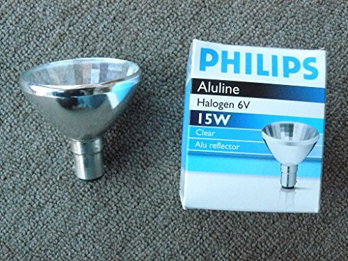 Philips Halogenglühlampe 6V, 15W, 14°, Ba15d, Aluline