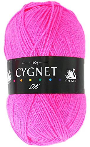 Cygnet Bright Pink Double Knitting Yarn - 100g