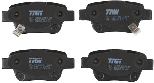 TRW GDB3337 Brake Pad Set of 4 Compatible for Toyota Avensis (_T25_) 2003-2008 Rear Axle and Other Vehicles