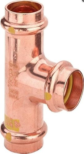 Viega T-Stück Profipress G 2618 Kupfer, SC-Contur 18 mm, 345945 - 5 Stück