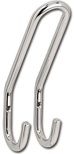 POHL GA-140-57 Huthaken Nora Breite 51 mm, Höhe 192 mm, Stahl weißaluminium (ca. RAL 9006)