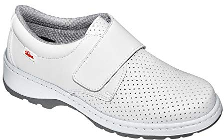 DIAN Milan-SCL picado Color Blanco Talla 43, Zapato de Trabajo Unisex Certificado CE EN ISO 20347 Marca