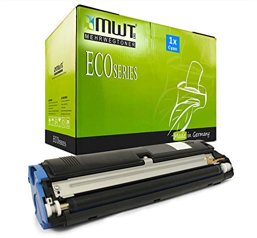 Mehrwegtoner MWT Toner Cyan kompatibel für Konica-Minolta QMS 2300 2350 - 2300 DL 2300DL - Alternative zu 1710517-008 XXL (4576511) BZW. 1710517-004 (4576515)