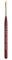 Princeton Velvetouch Artiste, Mixed-Media Brush for Acrylic, Watercolor & Oil, Series 3950 Dagger Striper Luxury Synthetic, Size 1/4
