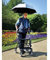 Schirm für Rollator Nitro Schwarz - Reflektorrand