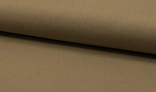 Canvas SUSI -uni/einfarbig- Meterware- Öko-Tex- 0,25 m- 315g/m Webware- Baumwollstoff (Taupe)