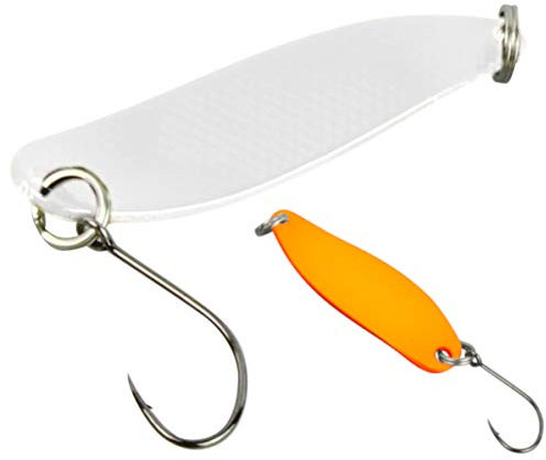 FTM Spoon Hammer 3,3cm 2,4g - Forellenblinker, Farbe:UV weiß/UV orange