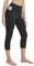 baleaf Sport Leggings Tasche Damen Caprihose Sommer 3/4 Kurze Sporthose 7/8 Blickdicht Leggings high Waist Yogahose Laufhose Fitnesshose Gym 7/8 Trainingshose AtmungsaktivSchwarz M
