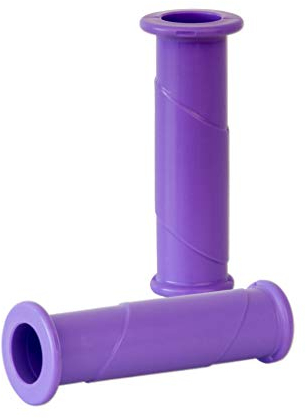 BigDean 2x Schubkarrengriffe 30mm - Schubkarren Universal Griffe - Rundrohre LILA Ersatzgriffe Kunststoff Karrengriff Schiebkarren - 14cm Länge