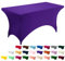 Utopia Kitchen Spandex-Tischdecke 1 Packung [6FT, Lila] Waschbare und Knitterfreie Rechteckige Stretch-Tischdecke für Veranstaltungen, Hochzeiten, Bankette und Partys [183Lx76Wx76H] cm