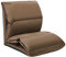 vidaXL Bodenstuhl Faltbar Schlafsessel Sofastuhl Sessel Lounge Bodensessel Liege Bodenkissen Sitzkissen mit Rückenlehne Taupe Mikrofaser