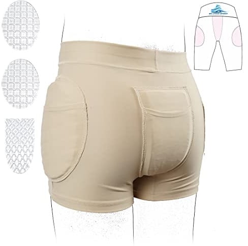 Skating Spirit Gepolsterte Eiskunstlauf-Shorts, Hüft-, Steißbein-Gel-Pad, Schutzunterwäsche