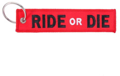 Porte-clés de moto, porte-clés de voiture, porte-clés pour moto, porte-clés original en tissu Ride or Die