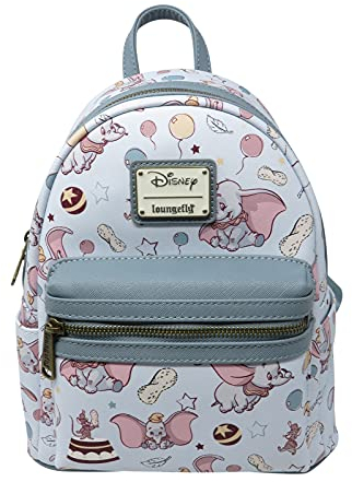 Loungefly Disney Dumbo Allover Print Womens Double Strap Shoulder Bag Purse