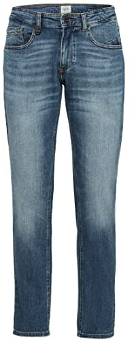 camel active Herren Slim Fit Raw Denim | 5-Pocket Denim im Slim Fit aus Baumwolle und Zwei-Wege-Stretch, robust und strapazierfähig für den Alltag